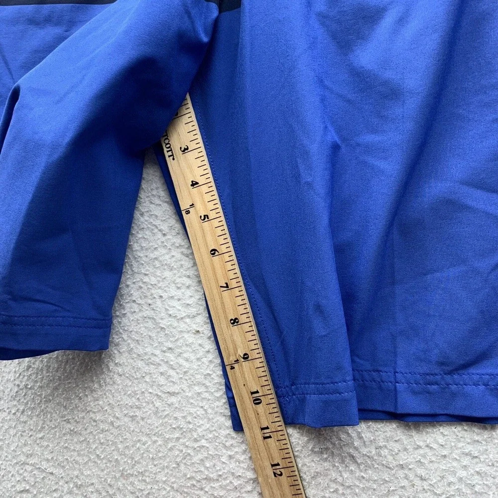 Nike Golf Shorts Mens 37x11 (Tag 34) Standard Fit Chino‎ Wicking Blue Colorblock